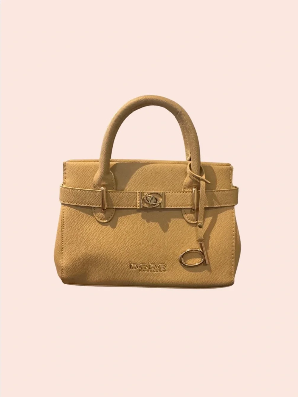 Bebe Tan Top-Handle Satchel